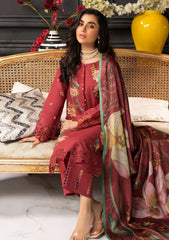 Winter Collection - Rang Rasiya - Carnation Khaddar Shawl - Amala - D#03