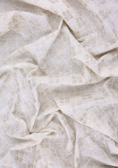 Elite Men China Boski Sequence Embroidered Blue Selvage - Off White