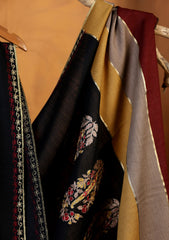 Pashmina Ari Work Shawl D#07 - Black 3