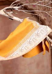 Pashmina Zari Jamawar Scarf D#02 - Mustard