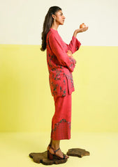 Winter - Sahar - Elara - Printed Fall - 2 Pcs - AW1-25-29 - Rosewater Bloom