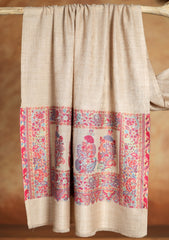 Pashmina Jamawar Scarf D#49 - Skin