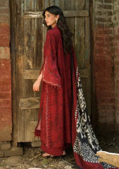 Winter - Elaf Premium - Wilderness - Pashmina Shawl Edit 26 - EWR#5A - CRIMSONWOOD