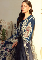 Lawn - Marwat Textiles - Gulmina - Unstitched 25 - D#04 - Blue Orchid
