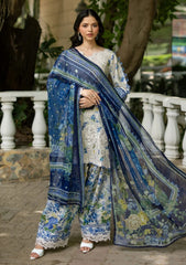 Lawn - Elaf Premium - Signature Embroidered 26 - Vol II - ESG#08B - CELINE