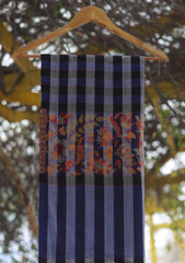 Pure Pashmina Kaani Jamawar Shawl D - 124 - B BLACK