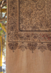Pashmina Emboridered Shawl D - 145 - Brown