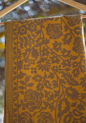 Pure Pashmina Kaani Jamawar Shawl D - 88 - Mustard