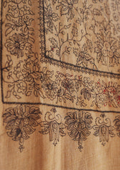 Pashmina Emboridered Shawl D - 145 - Brown