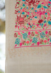 Pashmina Ari Work Shawl D - 144D - SKIN