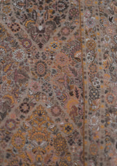 Pure Pashmina Kaani Jamawar Shawl D - 111 - Brown