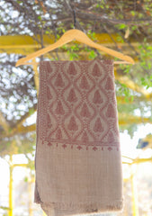 Wool Ari Work Shawl D - 21C - Brown