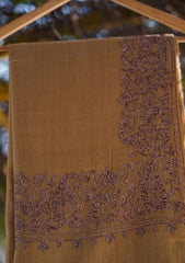 Pashmina Ari Work Shawl D - 127 - Golden