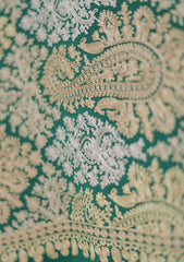 Pashmina Ari Work Shawl D - 135 - B Green