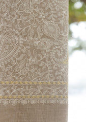 Wool Ari Work Shawl D - 24F - SKIN