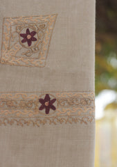 Wool Ari Work Shawl D - 34 - S FAWN