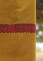 Pashmina Emboridered Shawl D - 169R - MUSTARD