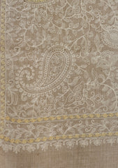 Wool Ari Work Shawl D - 24F - SKIN