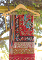 Wool Ari Work Shawl D - 42 - Multi