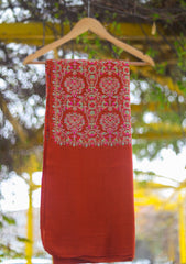 Pashmina Emboridered Shawl D - 162C - Rust