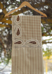 Pashmina Ari Work Shawl D - 139 - BROWN