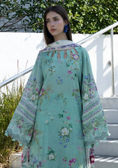 Lawn - Elaf Premium - Santorini Prints 26 - EPN#07A - TEAL ME