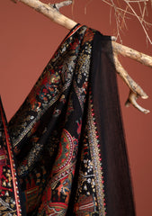 Pashmina Zari Jamawar Shawl D - 29 - Black