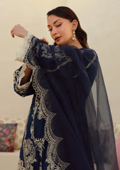 Lawn - Marwat Textiles - Gulmina - Unstitched 25 - D#04 - Blue Orchid