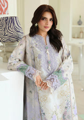 Lawn - Roheenaz - Petals In Print 26 - RUNSS#908 - White Camellia