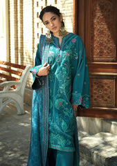 Winter - Mushq - Hemline Bukhara - Unstitched 26 - Azure Courtyard