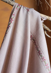 Pashmina Kashmiri Needle Work Shawl D#01 - LT Pink