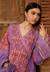 Lawn - Kahf Premium - Aangan Chiffon Prints 26 - KPS#03B - ZARMEENA