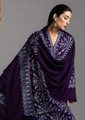 Winter - Zara Shahjahan - Saraab Unstitched 26 D#10 - BANAFSHA
