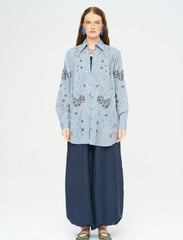 Pret - Moven - Beaded Oversize Shirt - Anthracite - Grey
