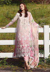 Lawn - Mushq - Solace 26 - Ombre Chikankari - MUNSS#209 - Dew Drift