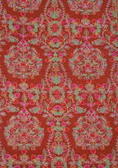 Pashmina Emboridered Shawl D - 162C - Rust