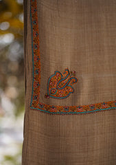 Pashmina Emboridered Shawl D - 146C - CH BROWN