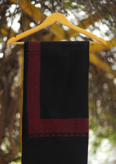 Pashmina Emboridered Shawl D - 160 - BLACK