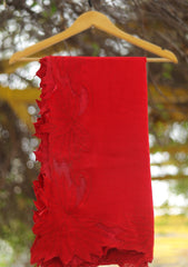 Pashmina Patch Work Shawl D - 25 - D Red