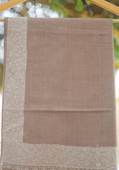 Pashmina Emboridered Shawl D - 153 - Brown