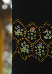 Pashmina Ari Work Shawl D - 146H - BLACK