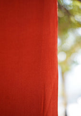 Plain Wool Shawl D - 17B - Rust