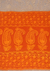 Pashmina Ari Work Shawl D - 131 - TP Brown