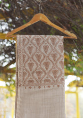 Wool Ari Work Shawl D - 21F - S FAWN