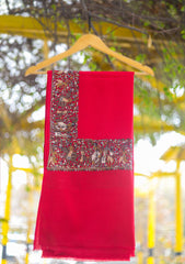 Pure Pashmina Kaani Jamawar Shawl D - 155 - Red