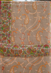 Pashmina Emboridered Shawl D - 172 - BROWN