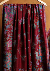 Pashmina Jamawar Shawl D#108 - Maroon