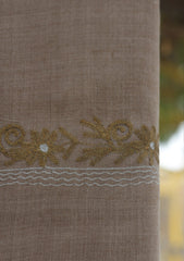 Wool Ari Work Shawl D - 26S - Brown