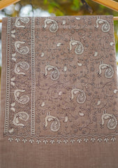 Pashmina Emboridered Shawl D - 164C - Brown