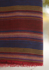 Pure Pashmina Lining Work Shawl D - 03A - D GREEN